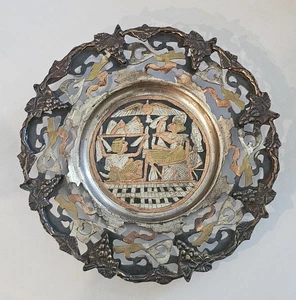 Dekorativer Wandteller mit ägyptischem Vintage-Motiv - Bild 1 von 5