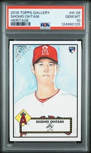 SHOHEI OHTANI Rookie 2018 Topps Gallery Heritage #H-26 RC PSA 10 GEM MINT - Bild 1 von 2