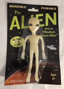 The Alien, Uomo Verde Medio, Bagliore nel Buio, Figura Pieghevole e Posabile - Foto 1 di 2