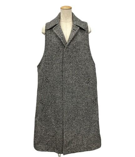 Cappotto donna Maison Margiela tweed lana nero taglia 61 103