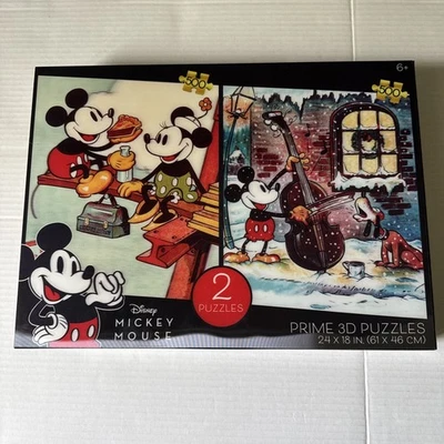 Rompecabezas holográfico Disney Mickey Mouse Prime 3D 24x18 2 unidades 500 piezas Foto 1 de 4