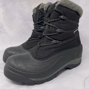 Columbia Cascadian Trinity Winter Snow Lace Up Boots Black Women's Sz 9 M (B) - Picture 1 of 11
