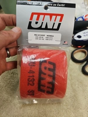Filtro de aire Uni NU-4132ST Honda XR80R/XR100R/CRF100F/CRF80F HECHO EN EE. UU. Envío gratuito Foto 1 de 4