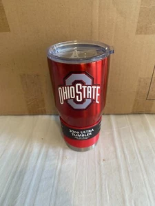 Ohio State Buckeyes NCAA 30oz Red Tumbler Cup Mug Logo Brands New - Picture 1 of 2