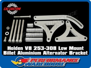 Holden V8 253-308 Polished Billet Aluminium Low Mount Alternator Bracket - Bild 1 von 2