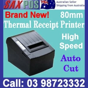 NEW: 80MM THERMAL RECEIPT PRINTER FOR POS: USB/NETWORK/RS232 AUTO CUT WARNING - Picture 1 of 1