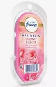 Febreze Wax Melts, Romance & Desire, Pink Rose Petals/Champagne, 6 Cubes, 2.5 Oz - Picture 1 of 1