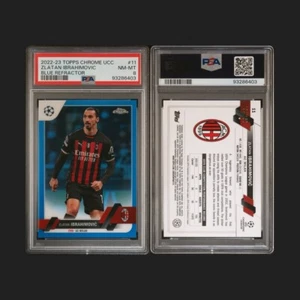2022-23 Topps Cromo UEFA Zlatan Ibrahimovic Azul/150 PSA 8 AC Milan🔥 - Imagen 1 de 1