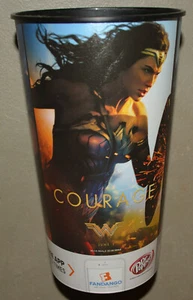 40 ounce plastic Wonder Woman movie mug - Fandango Marcus Theaters 2017 - Picture 1 of 3