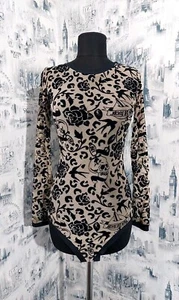 Pain de Sucre Damen Body Netz Body Gr. XS S Paisley bedruckt langarm  - Bild 1 von 12