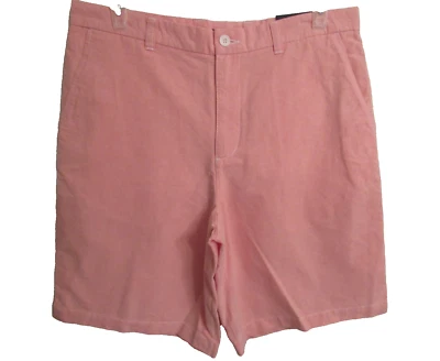 CLUB ROOM 100% Algodón Cosecha Naranja Hombre Pantalones Cortos 34X10 Nuevo Con Etiquetas Foto 1 de 4