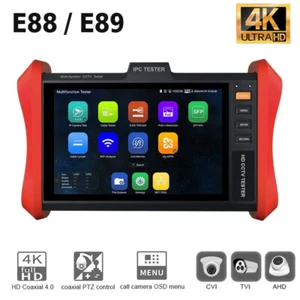 E88 E89 8" IPC 4K AHD/TVI/CVI CCTV Camera Monitor Tester HDMI & VGA Input Teste - Picture 1 of 7