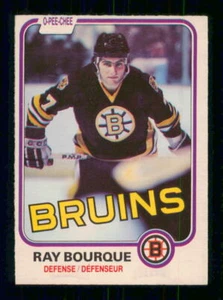 1981-82 OPC O PEE CHEE #1 RAY BOURQUE 18959 - Imagen 1 de 2