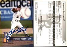 Glendon Rusch Signed 1995 Wilmington Blue Rocks #NNO Card Auto AU
