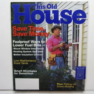 This Old House Magazine Oct 2001 Wrenches, Heat Engergy Leaks, Turf Landscapes - Picture 1 of 10