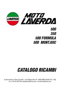 Moto Laverda 350, 500, Formula, Montjuic Catalogo ricambi-Spare parts catalogue  - Imagen 1 de 1