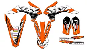 Kit de gráficos XCF-W 13 FLY 2016 naranja Senge compatible con KTM - Imagen 1 de 10