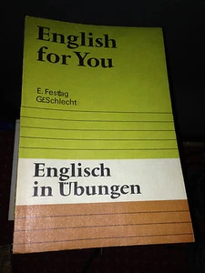 ENGLISH FOR YOU Lernwortschatz Englisch DDR SCHULBUCH - Bild 1 von 12