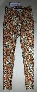 NWT Pumpers Cheetah Print Spandex Ankle Yoga Pants/Tights Adult M, L or XL - Picture 1 of 1