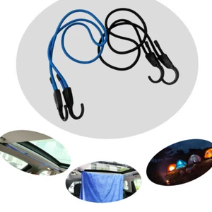 Car Travel Adjustable Bungee Cord Suitcase Trunk Rope Luggage Hooks Clothesline - Picture 1 of 9