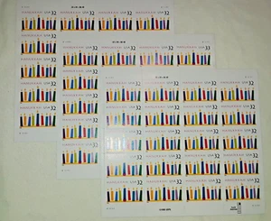 Three Panes x 20 = 60 of HANUKKAH 32¢ Jewish candles US Postage Stamps. USA 3118 - Picture 1 of 8