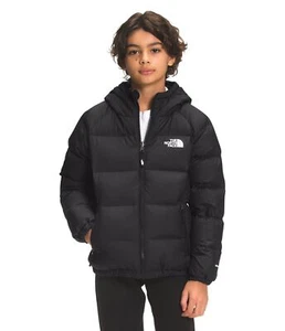 THE NORTH FACE Boys' Hyalite Reversible Down Insulated Jacket, TNF Black, Large - Picture 1 of 4