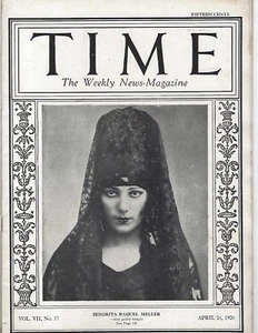 MAGAZINE TIME Raquel Meller April 26 1926 - Foto 1 di 1