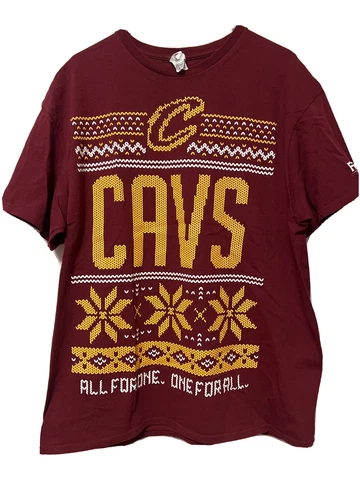 SGA Cleveland Cavaliers Cavs Ugly Christmas Sweater Style T-Shirt Mens XL NBA Cover