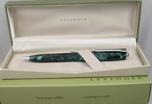 Levenger True Writer Penna a sfera Teal Appeal & Cromata - Nuova in scatola - Foto 1 di 3