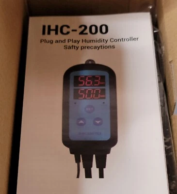 Humidity Controller Inkbird IHC-200 Pre-wired AC Sensor US PLUG | GROW ROOM |NEW - Image 1 of 3