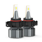 AUXITO Fanless 5202 H16 LED Fog Light Bulbs 6000K Super Bright 4000LM PS24WFF 2x