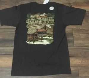 Newport Blue T-Shirt Oasis Waterfront Beach Bar Charcoal Heather  T-Shirt - Picture 1 of 4