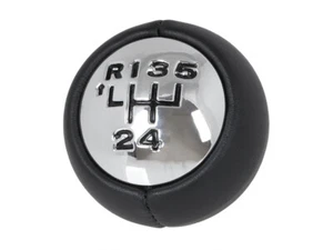 POMELLO LEVA CAMBIO NERO CROMO 5+R PER CITROEN BERLINGO C3 C4 C8 PEUGEOT 307 407 - Foto 1 di 2