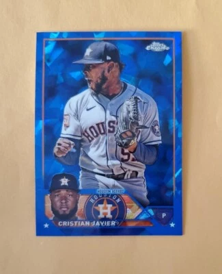 2023 Topps Chrome Sapphire Edition Cristian Javier #55 - Image 1 of 3