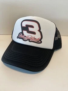 Vintage Dale Earnhardt Hut Truckermütze Nummer 3 schwarz Kappe NASCAR ungetragen - Bild 1 von 3
