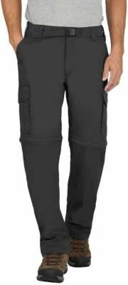 BC Clothing Men's Convertible Stretch Pant / Charcoal, XL x 30 - Image 1 of 3