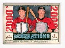 2008  SP Legendary Cuts Lance Berkman / Hunter Pence MEM  #GEN-BP Dual Astros
