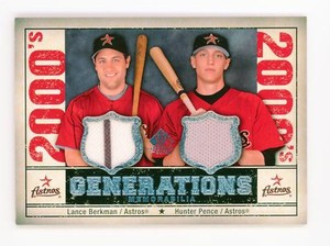 2008  SP Legendary Cuts Lance Berkman / Hunter Pence MEM  #GEN-BP Dual Astros