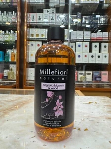 RICARICA MILLEFIORI MAGNOLIA BLOSSOM WOOD 500 ML DIFFUSORE AMBIENTE BASTONCINI - Foto 1 di 1