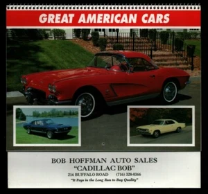 Hoffman Auto Sales NY "Great American Cars" 12 Month 1998 Calendar 111521WEECAL - Imagen 1 de 2