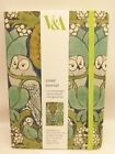 V&A The Owls textile and wallpaper design 200 page Lined Journal elastic closure