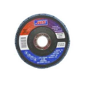 JBS Flap Disc Zirconia 115x22mm Z-120 120-Grit 0781 3326 - Picture 1 of 6
