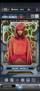 Topps Star Wars High Tek 2023 W1 Pattern 1 Orange Padme Amidala EPIC - Zdjęcie 1 z 2
