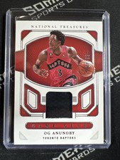 2021-22 National Treasures OG ANUNOBY Game Gear Jersey Patch Auto 17/99 Raptors