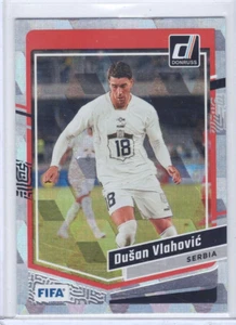 2023-24 Panini Donruss Soccer Dusan Vlahovic SILVER CUBIC #48 Serbia - Picture 1 of 2