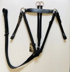 3 POINT HUNT LEATHER BREASTPLATE, PONY, COB & FULL BROWN BLACK *FREE POSTAGE* - Picture 1 of 4