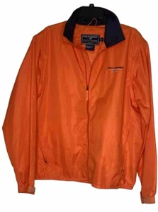 POLO Sport Ralph Lauren Herren L Windbreaker Jacke Weste abnehmbare Ärmel orange - Bild 1 von 10