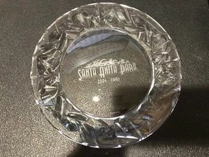Tiffany & Co Santa Anita Park 2004-2005 Crystal Glass Plate, 8" Diameter - Picture 1 of 4