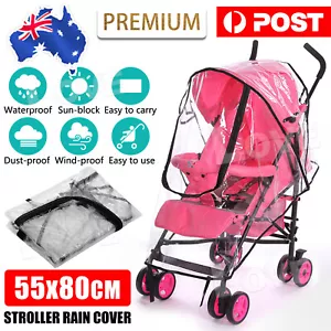 New Universal Rain Cover for Pushchair Stroller Baby Buggy Weather Shield Pram - Picture 1 of 9