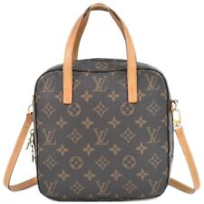Louis Vuitton Spontini M47500 Monogram Canvas 2way Shoulder Handbag Brown